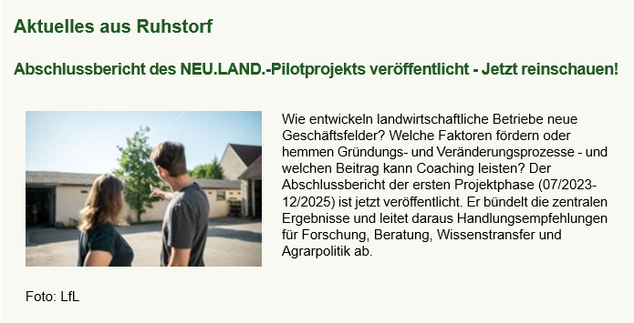 Der neue Newsletter des LfL ist da